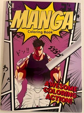 Anime Manga Coloring Book Kappa Books Fantasy Superhero Art Like New
